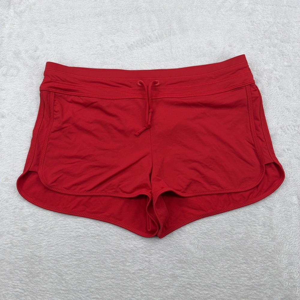 Athleta Women's Shorts Size Small Red Lined Elastic Waist Active Running 30x2